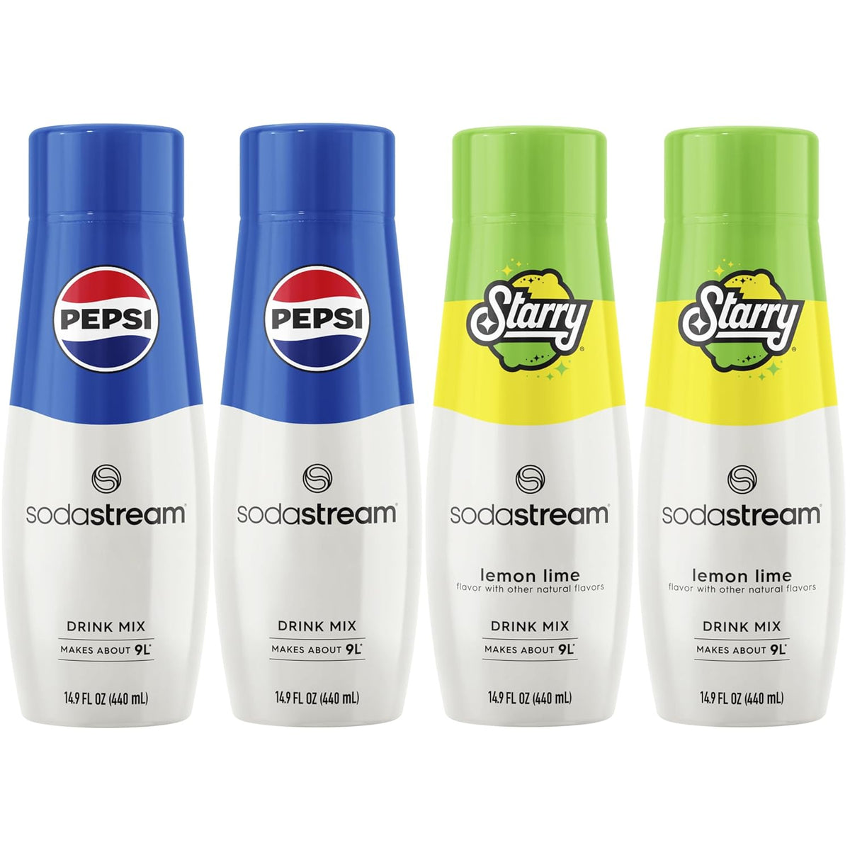 Pepsi Starry Beverage Mix Variety Pack (440ml, Pack of 4) Y51670