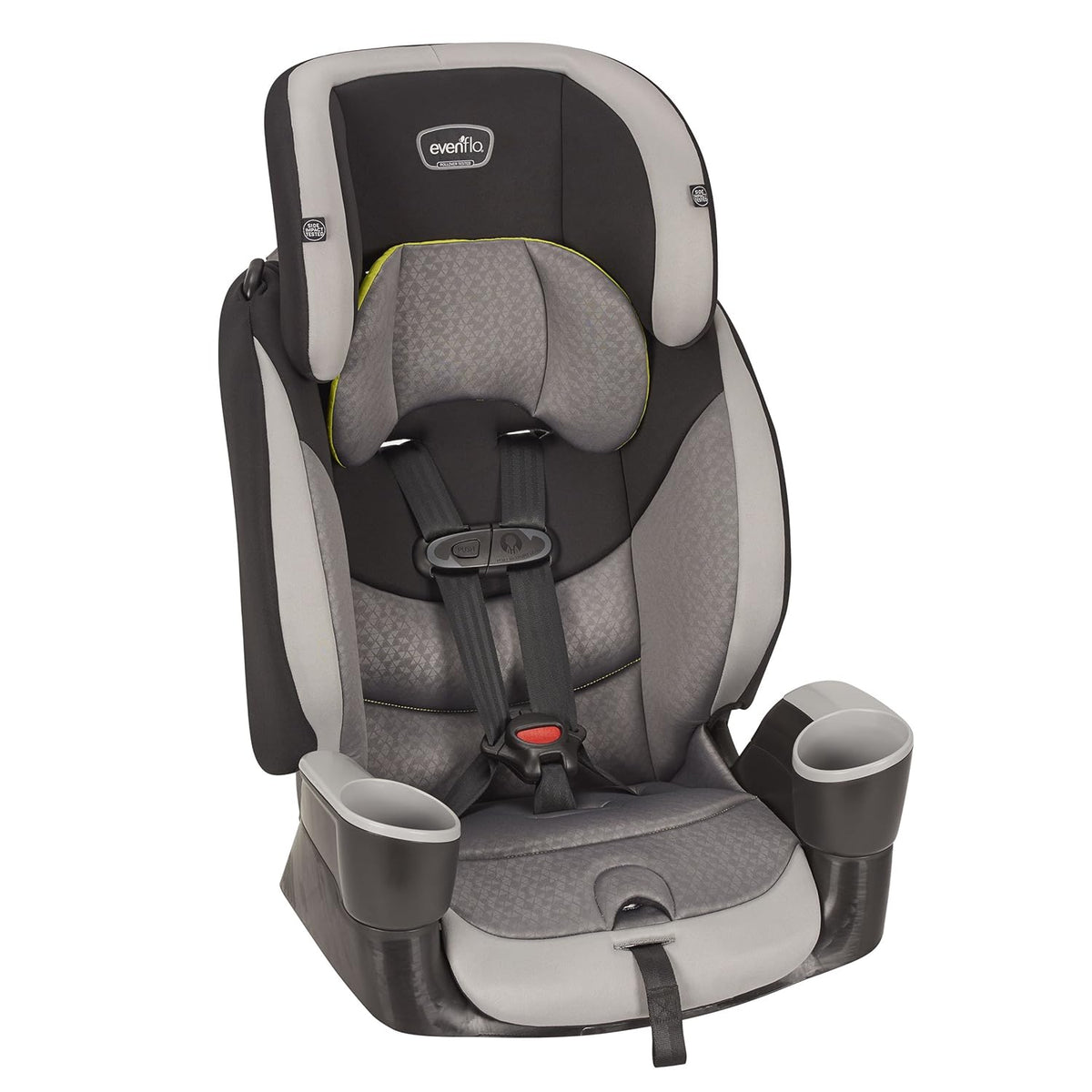 Granite Gray Polyester Highback Booster Car Seat D78391