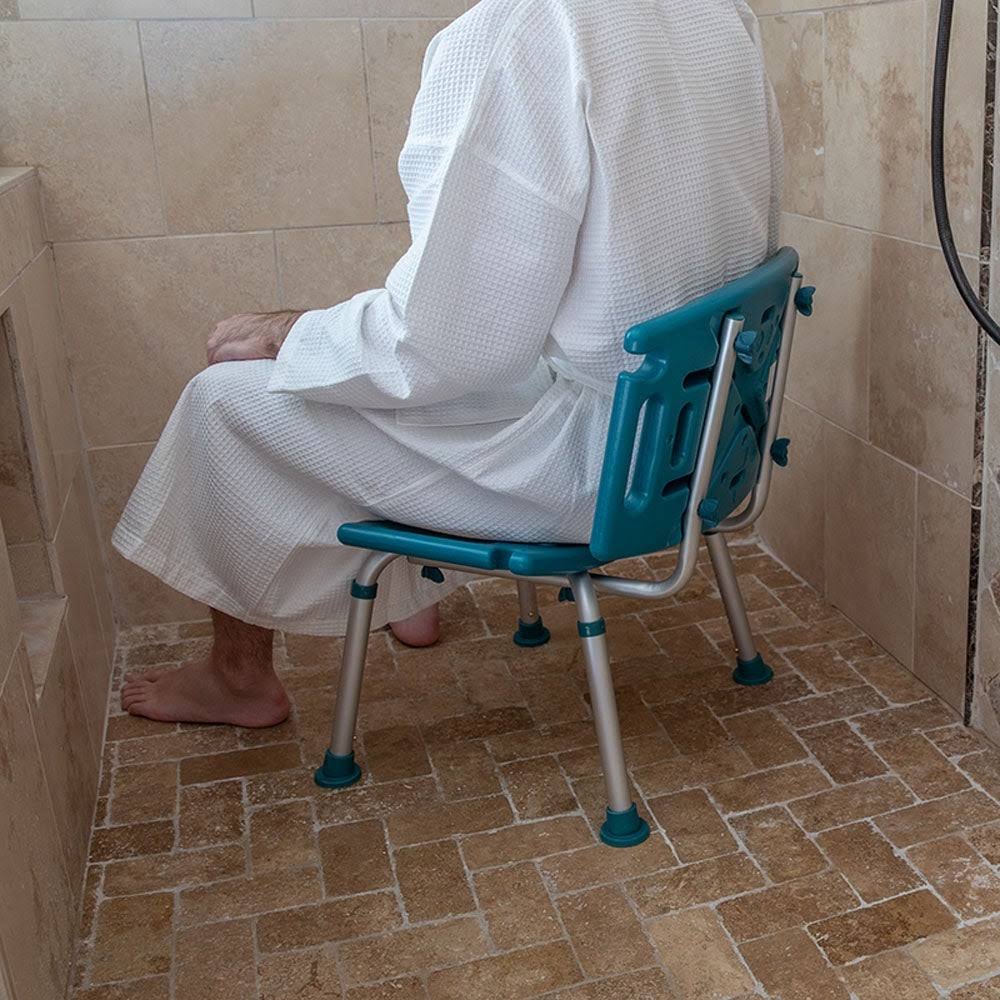 Adjustable Bath Shower Chair with Extra Large Back O243