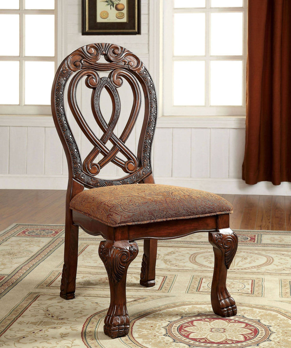 Cherry Side Chair Set of 2 U611