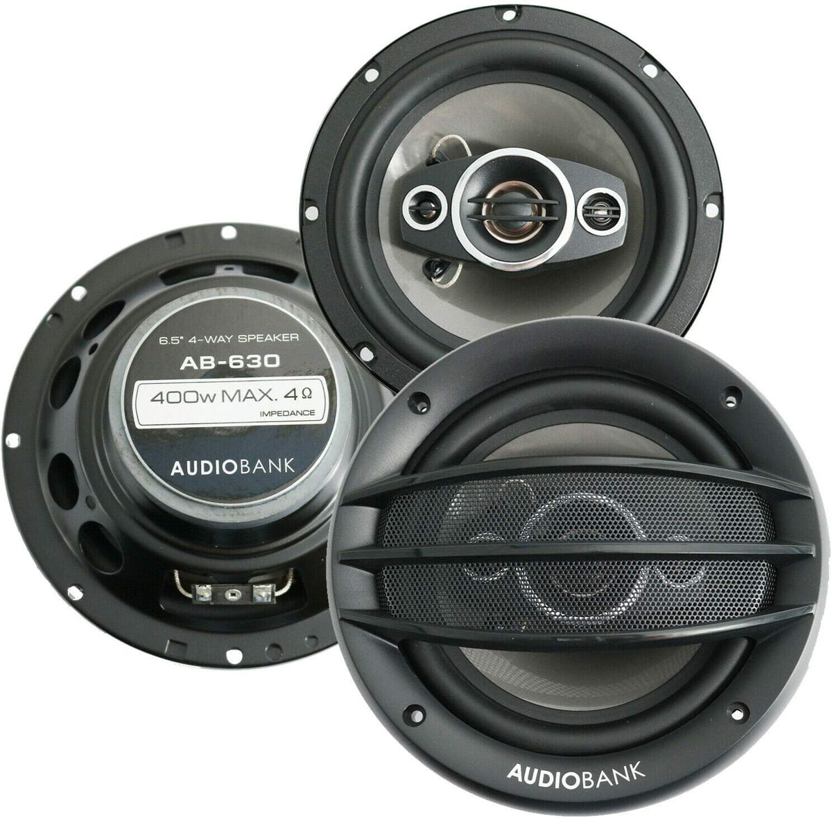 6.5-Inches 4-Way Car Audio Coaxial Speakers N591