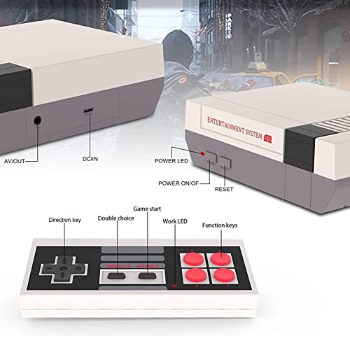 Classic Mini Retro Game Console with 600 Games and Dual Wireless Remote Controllers I148