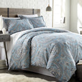 Aqua King Duvet Cover and Sham Set V693