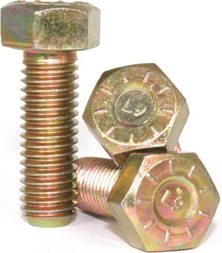 Hex Cap Screw Yellow Zinc Plated Q37727