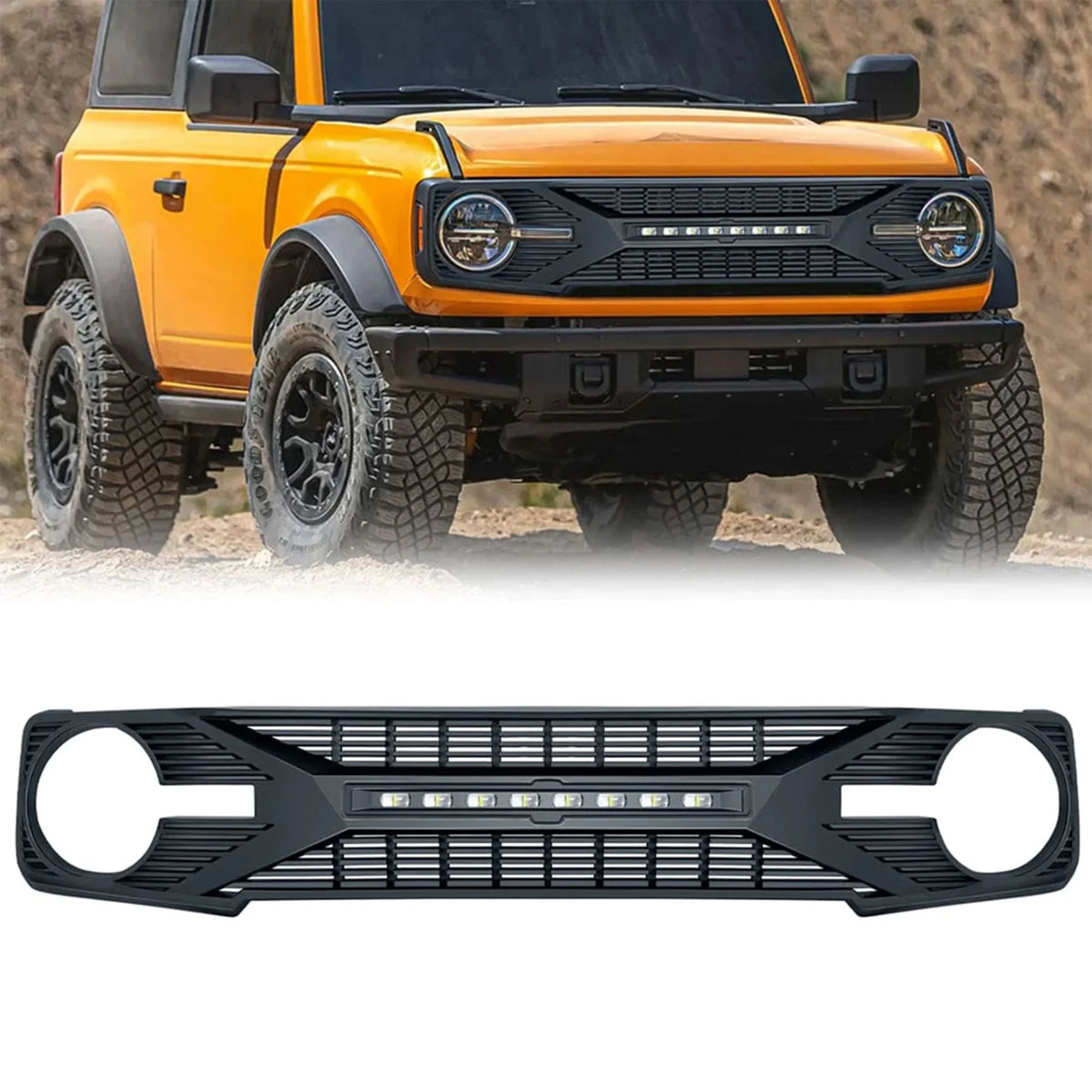 Grille with Lights for Ford Bronco G17875