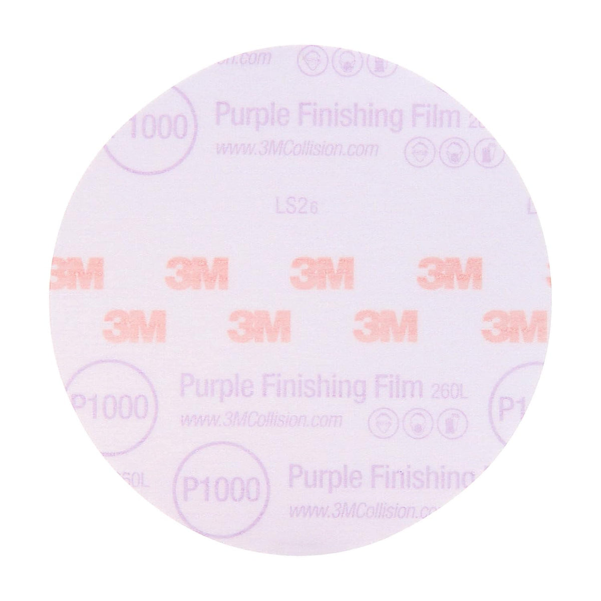 6 in P2000 Purple Abrasive Disc 50 Discs X517