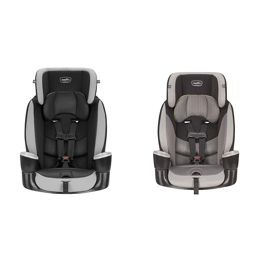 Granite Gray Polyester Highback Booster Car Seat D78391