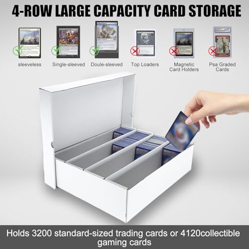 5 Pack 3200 Count White Cardboard Storage Box with Divider T99880