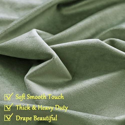 Taupe Velvet Blackout Curtain Panels 96 inches 2 Panels V63909