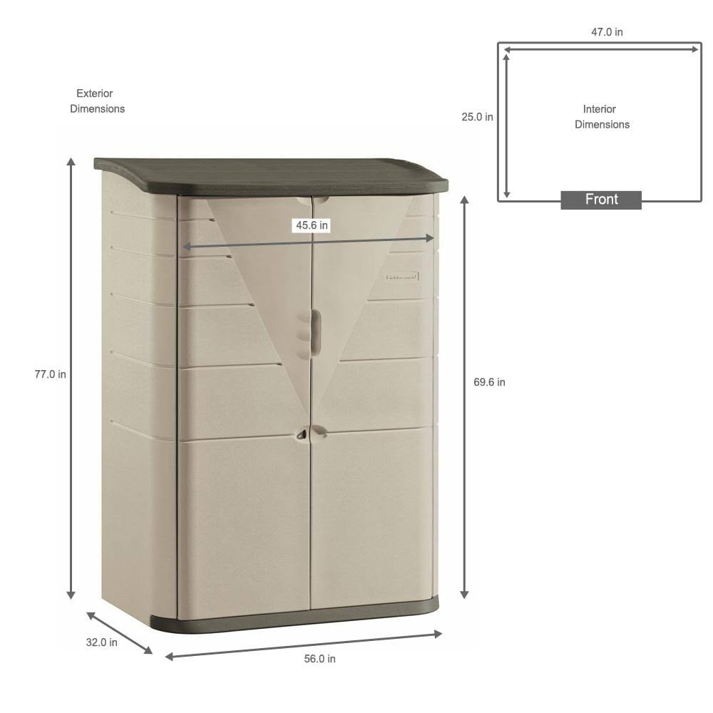 Large Vertical Storage Shed E617309