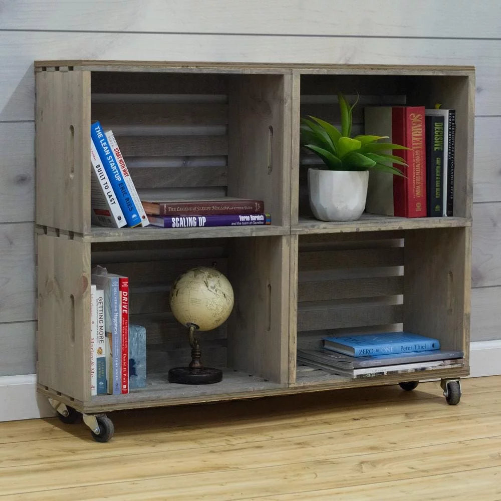 Large Crate in Weathered Gray F75957