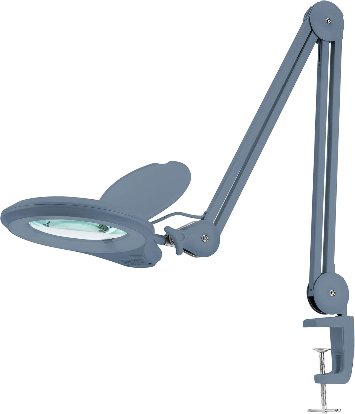 1,200 Lumens Super LED Magnifying Lamp with Clamp, 5 Diopter, Dimmable, Black Z46176