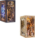 DIY Book Nook Kit with Dust Cover LED 3D Wooden Puzzle Bookends W584
