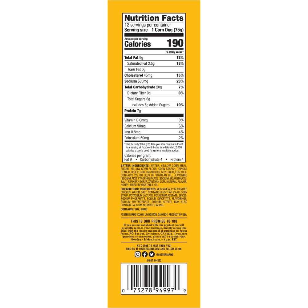 Honey Crunchy Corn Dogs G4831