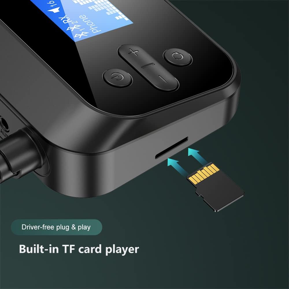 Bluetooth 5.1 Transmitter Receiver with 3.5mm Aux V125