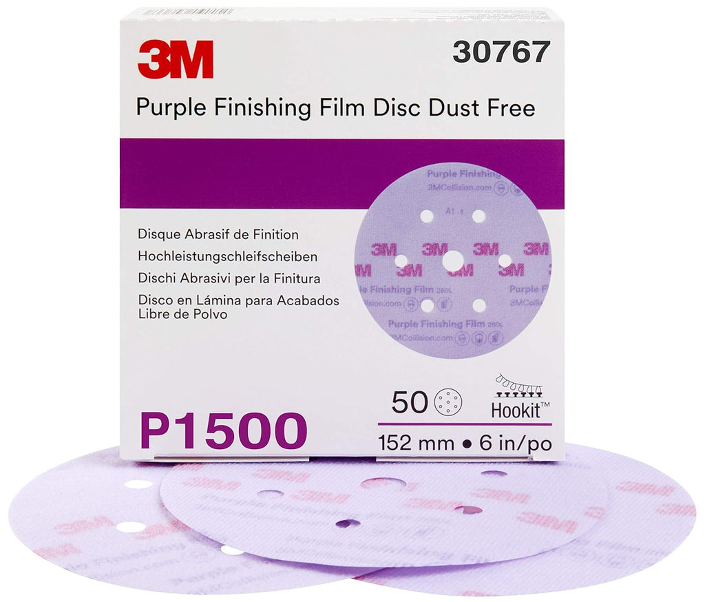 6 in P2000 Purple Abrasive Disc 50 Discs X517