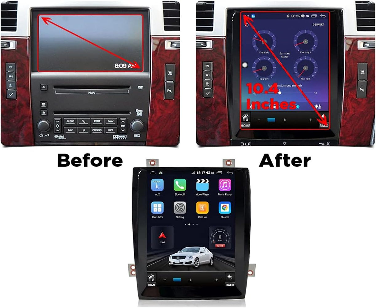 10.4inch Touch Screen Radio Navigation with Wireless Carplay Android Auto Z90644