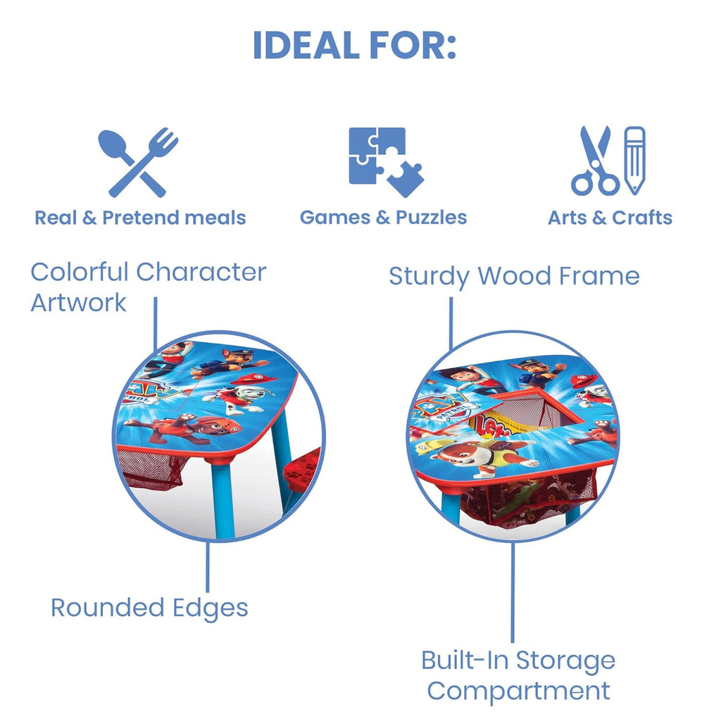 Kids Table and Chair Set with Storage, 2 Chairs Included X79202