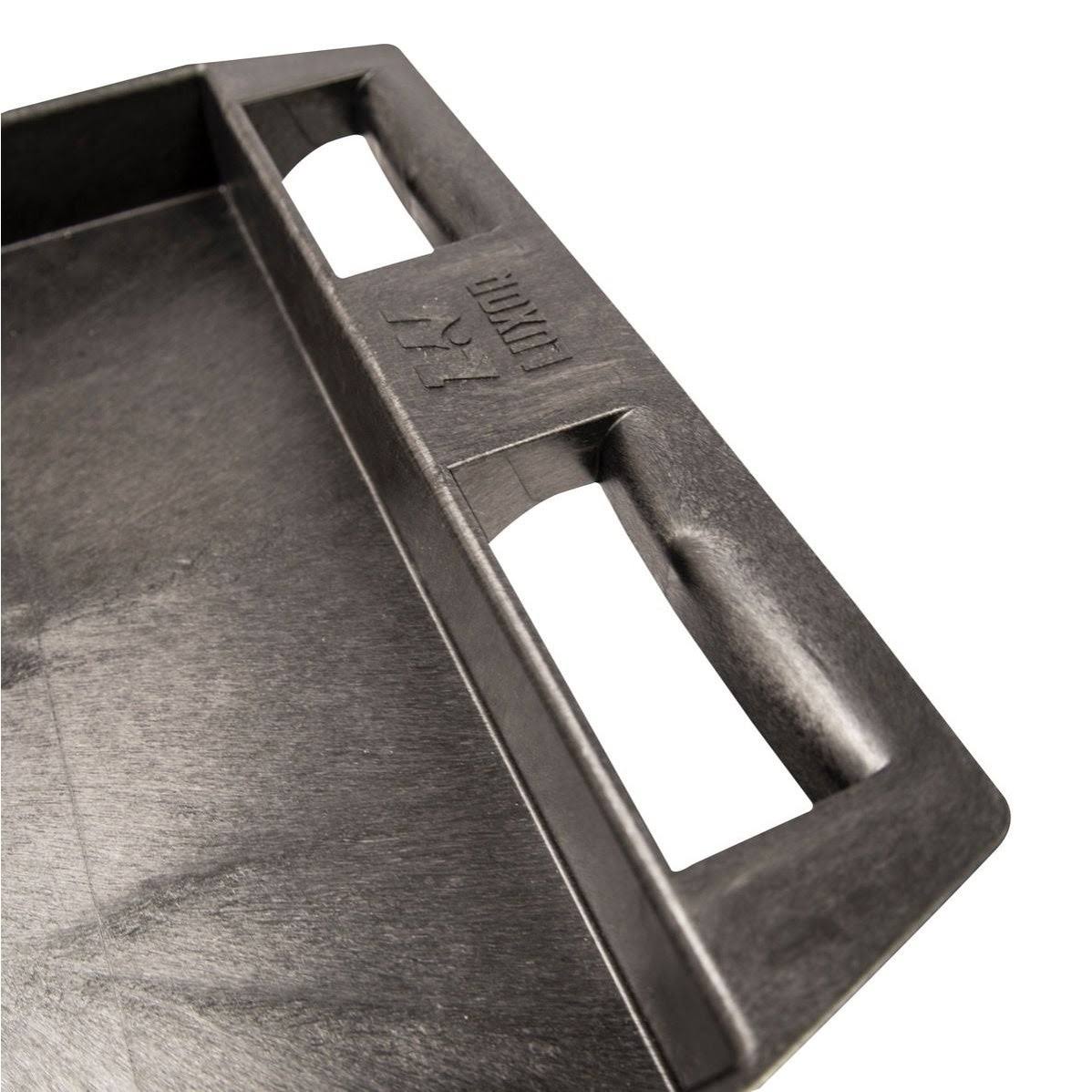 Black Two Shelf Plastic Utility Tub Cart W77025