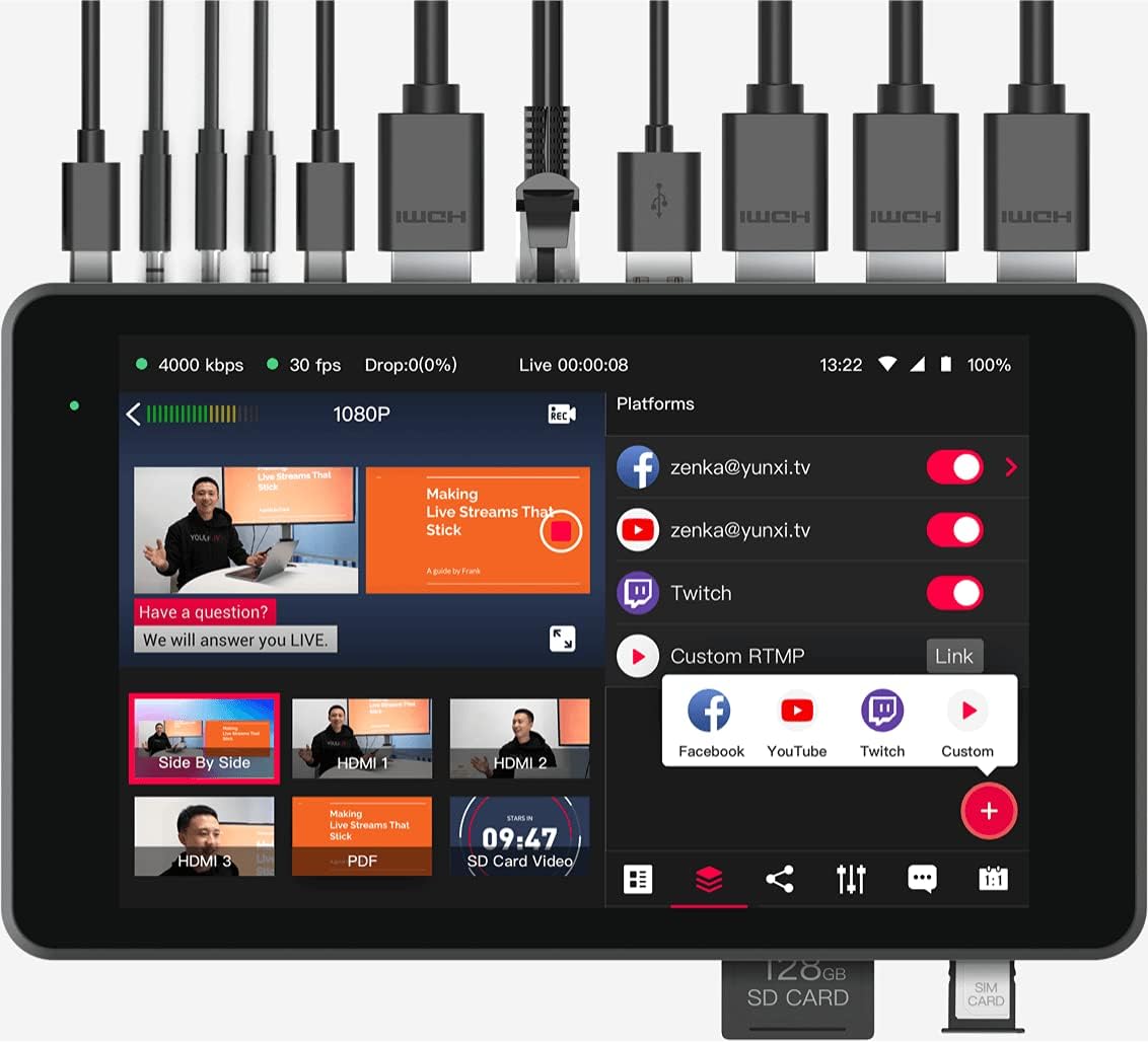 Portable Multi-Cam Live-Streaming Solution Q473063