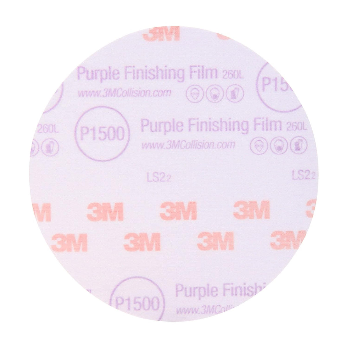 6 in P2000 Purple Abrasive Disc 50 Discs X517