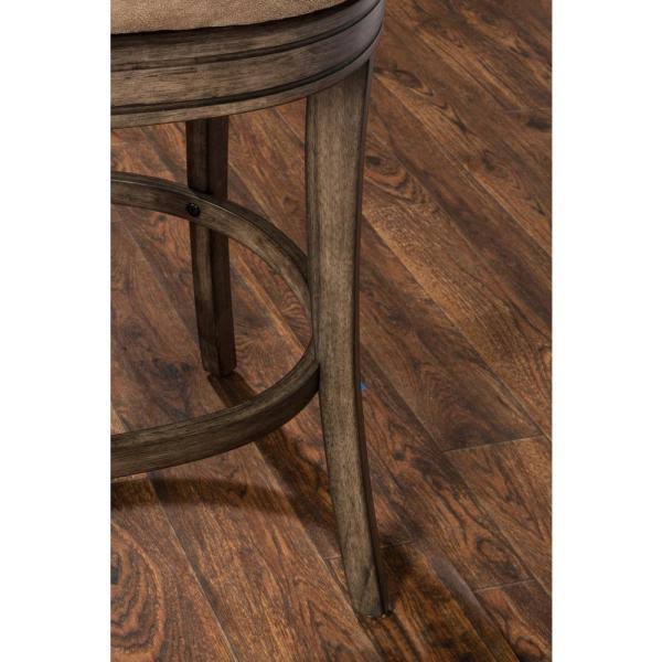 Rustic Gray Swivel Counter Stool Q710