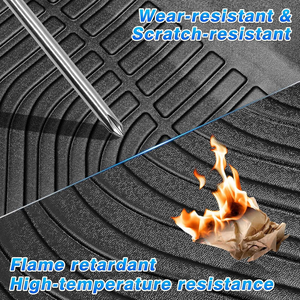 All Weather Floor Liners 1st and 2nd Row Carpet Protection Mat Set Y56219