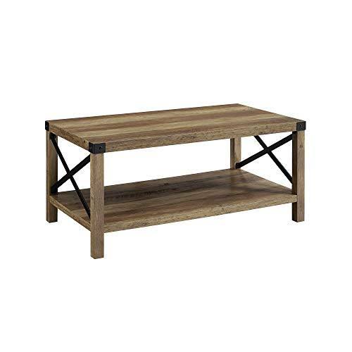 Rustic Oak Metal Bookcase C152746