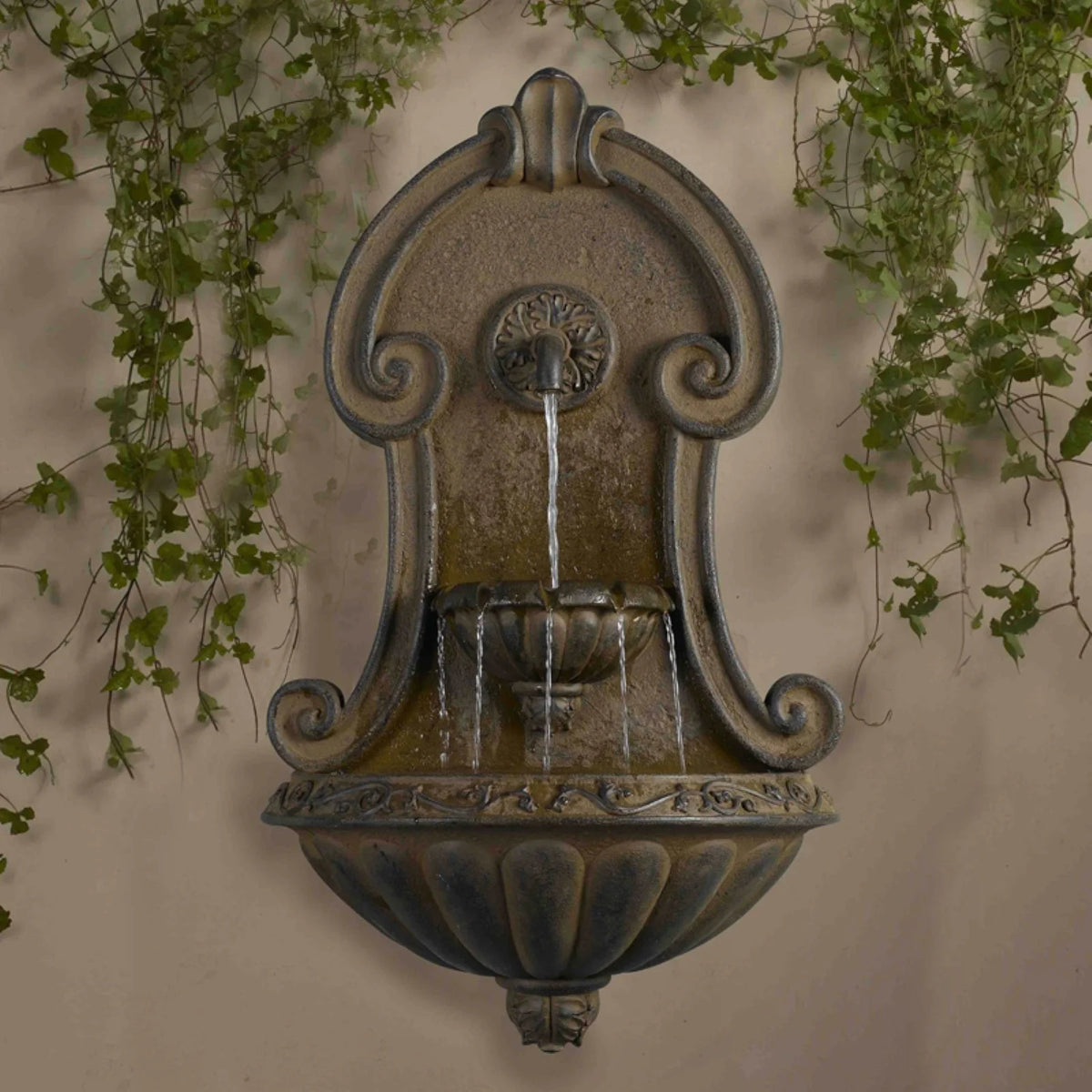 Copper Finish Wall Fountain N387381