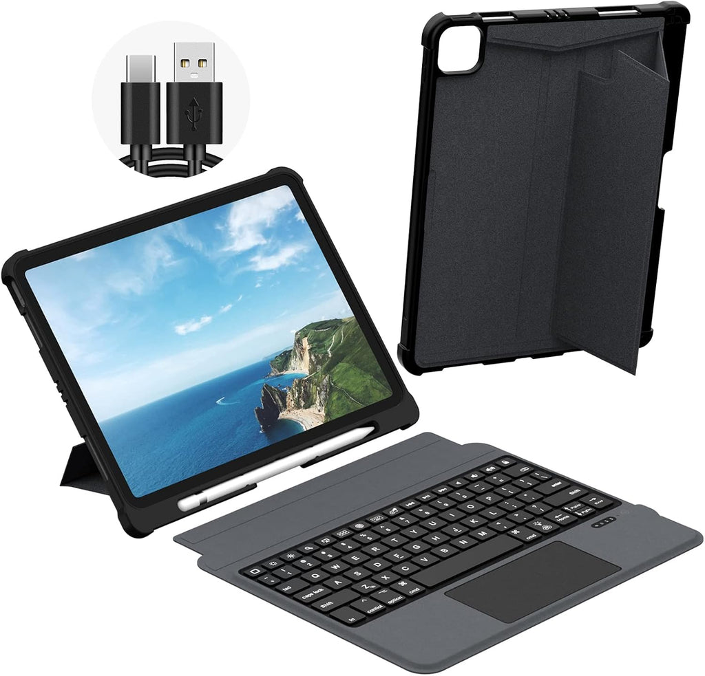 Leather Folio Case with Keyboard for iPad Pro 12.9 inch H6573