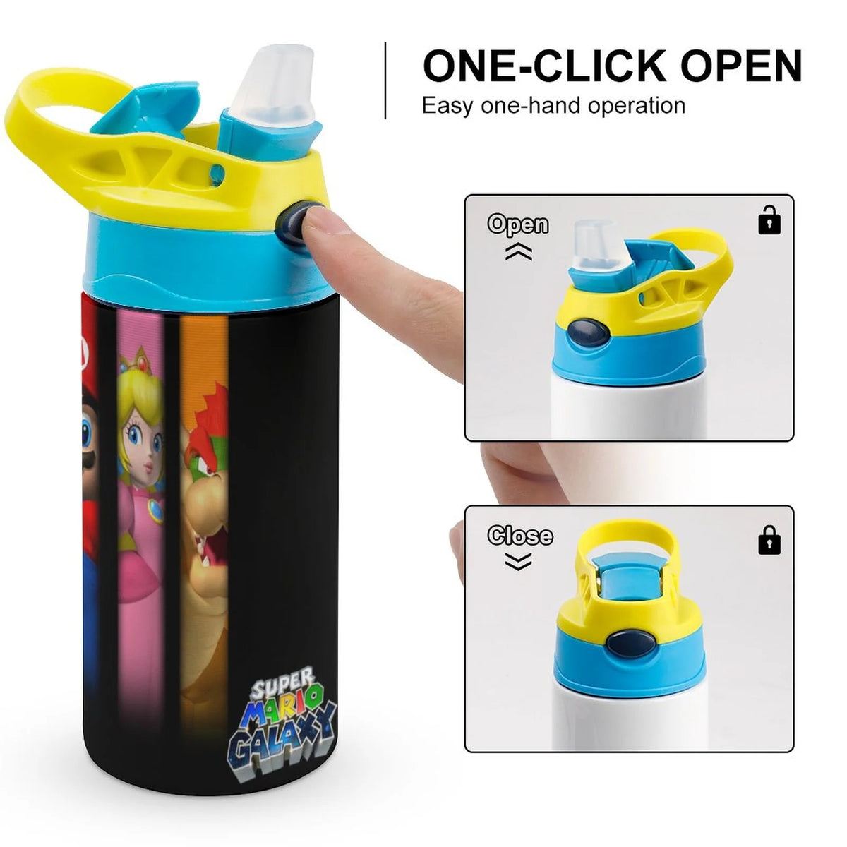 Insulated Stainless Steel Water Bottle with Straw G3826