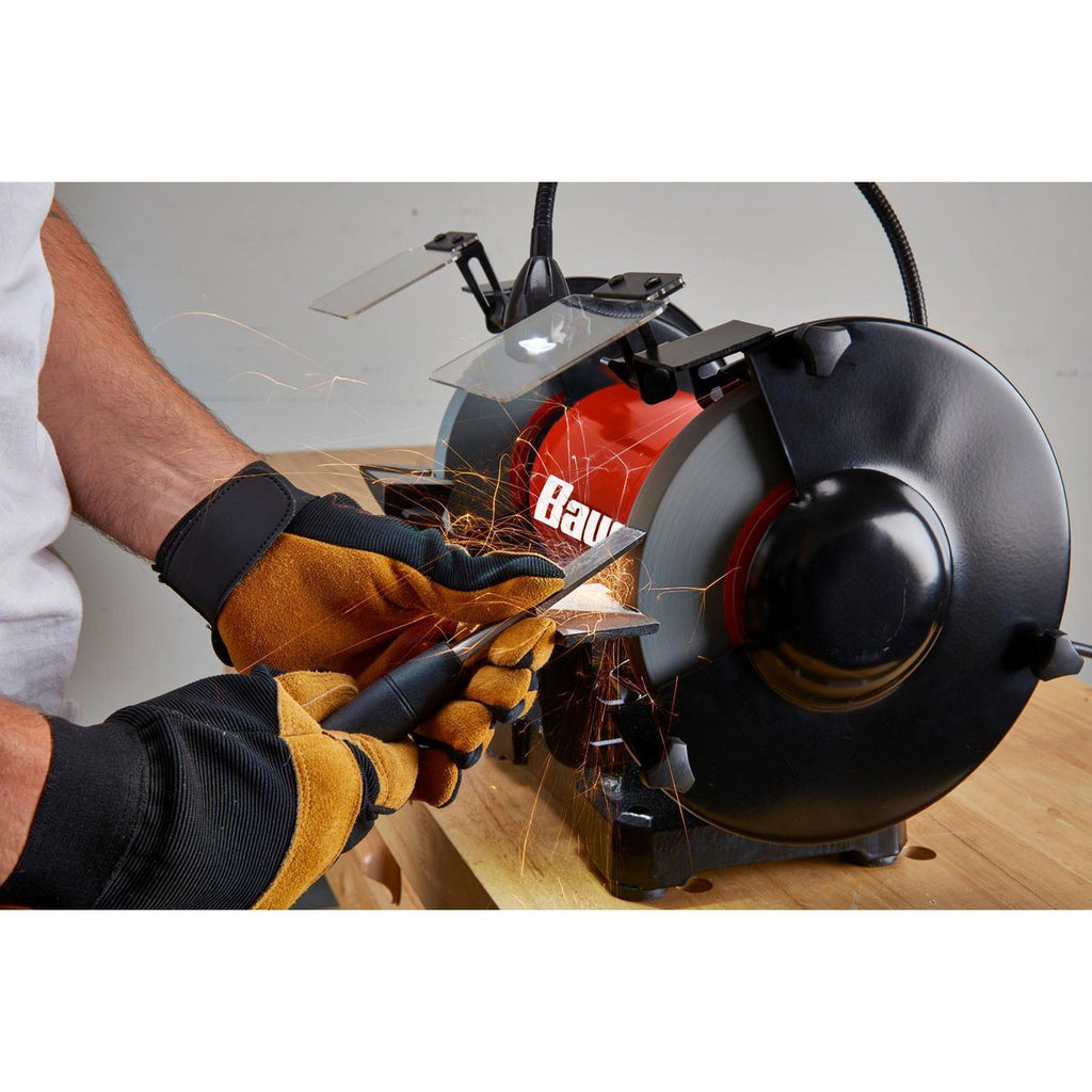 8 in. Variable-Speed Bench Grinder with LED Work Light M406