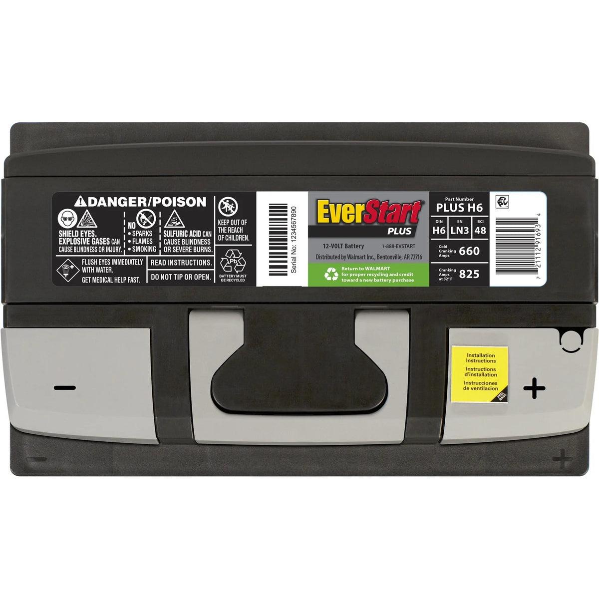 Lead Acid Automotive Battery 12 Volt 660 CCA K4880