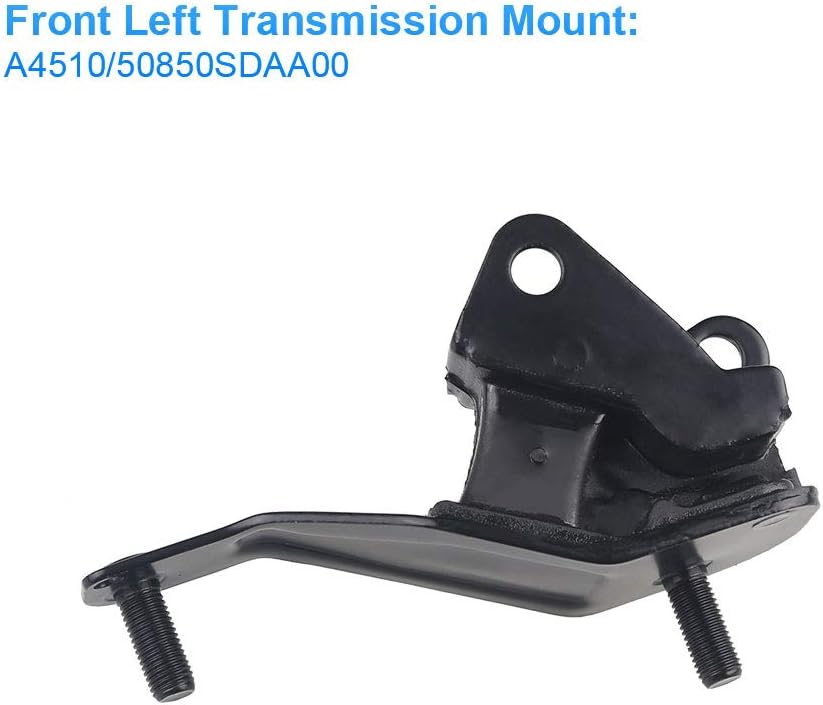 6Pcs Engine Motor Mount Transmission Mount for Honda Accord 2.4L 2003-2007 Y859052