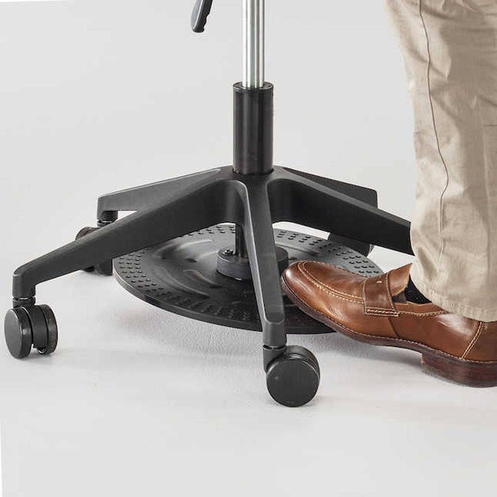 Saddle Swivel Stool with Plastic and Vinyl E568