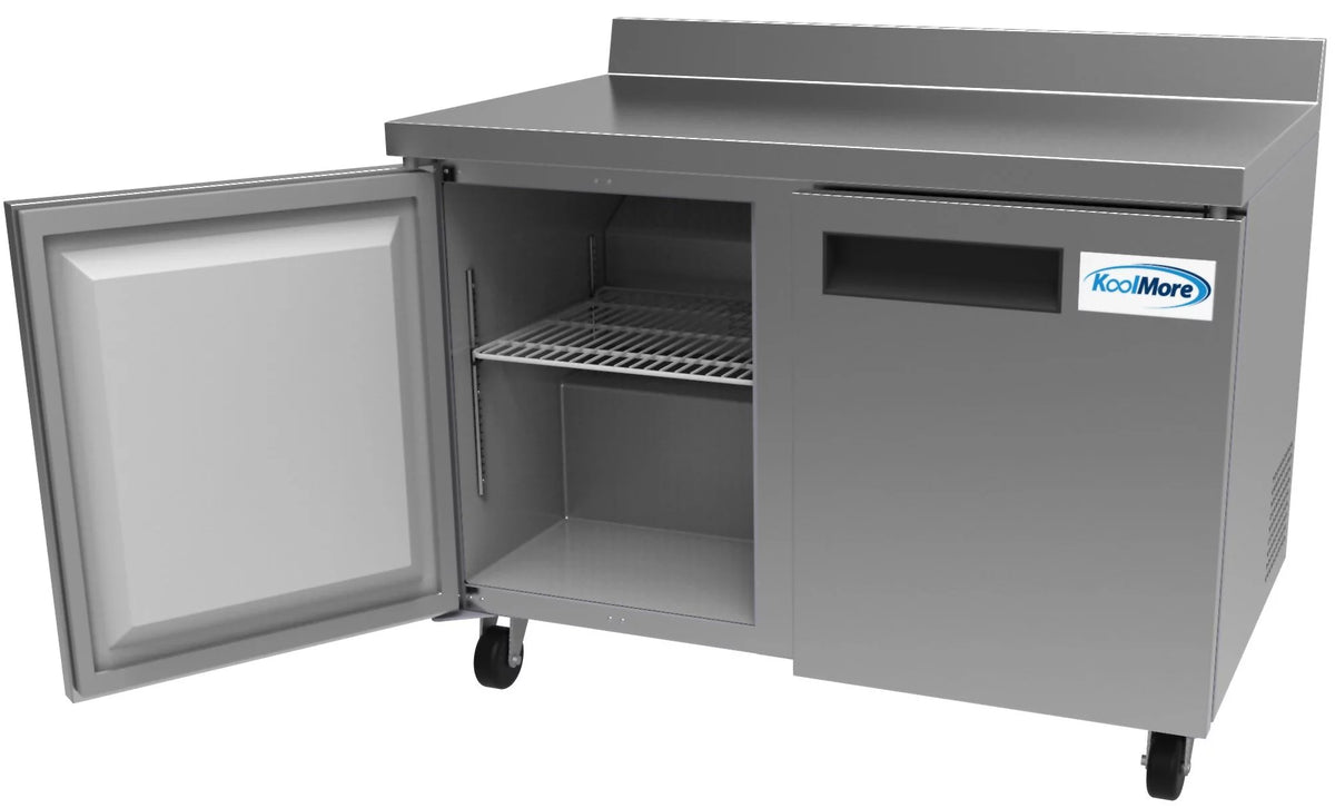 48 in. Two-Door Worktop Refrigerator with Backsplash N348