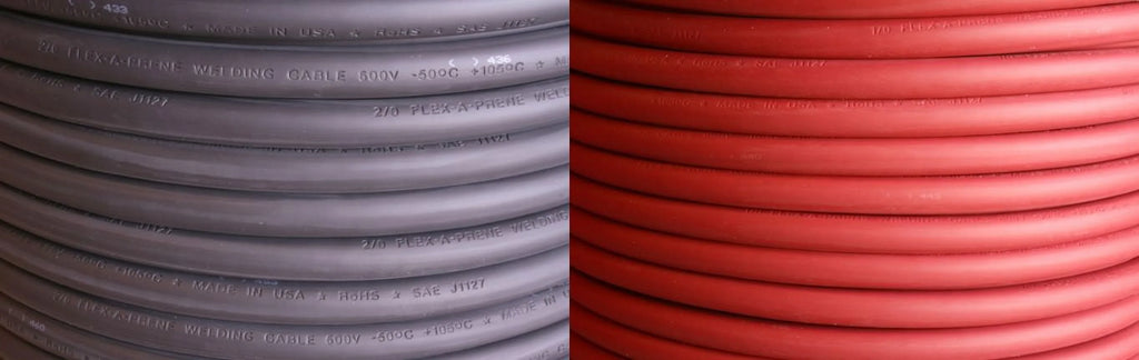 Black & Red 600 V Welding Battery Cable Z622