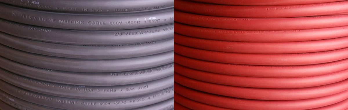 Black & Red 600 V Welding Battery Cable Z622