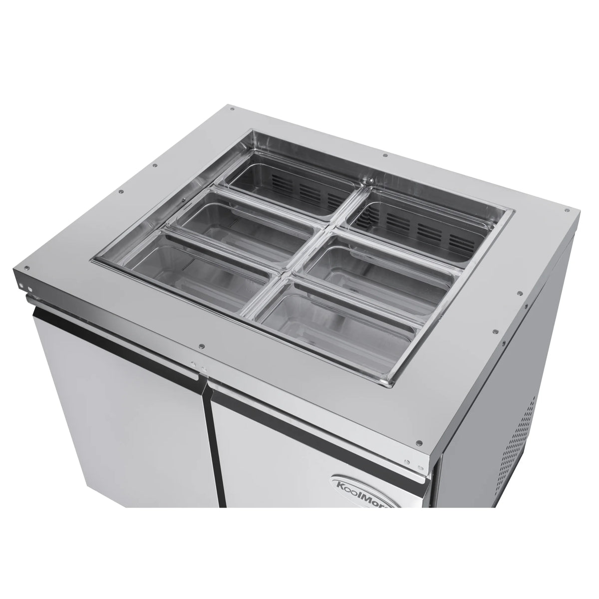 Commercial Refrigerated Prep Station Cold Table with 6 Pan Storage F6452