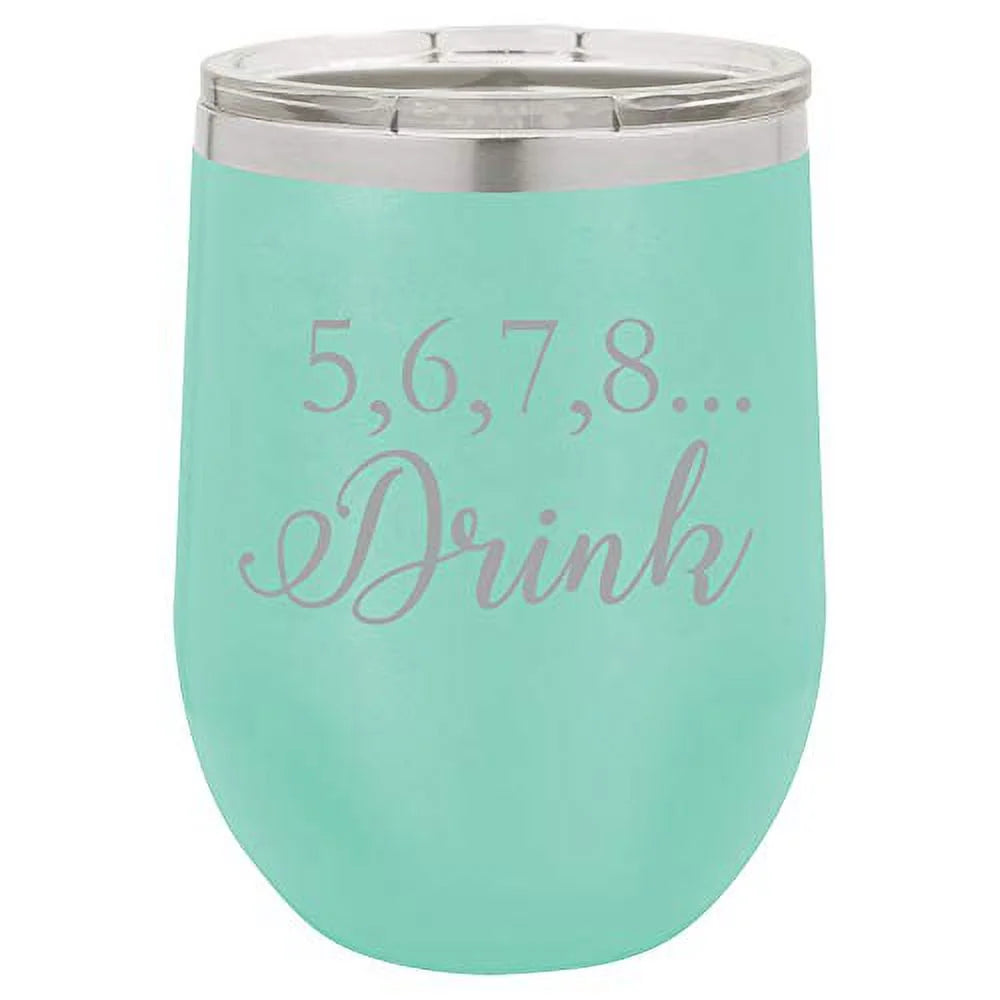 12 oz Double Wall Vacuum Insulated Stainless Steel Stemless Wine Tumbler with Lid N92230