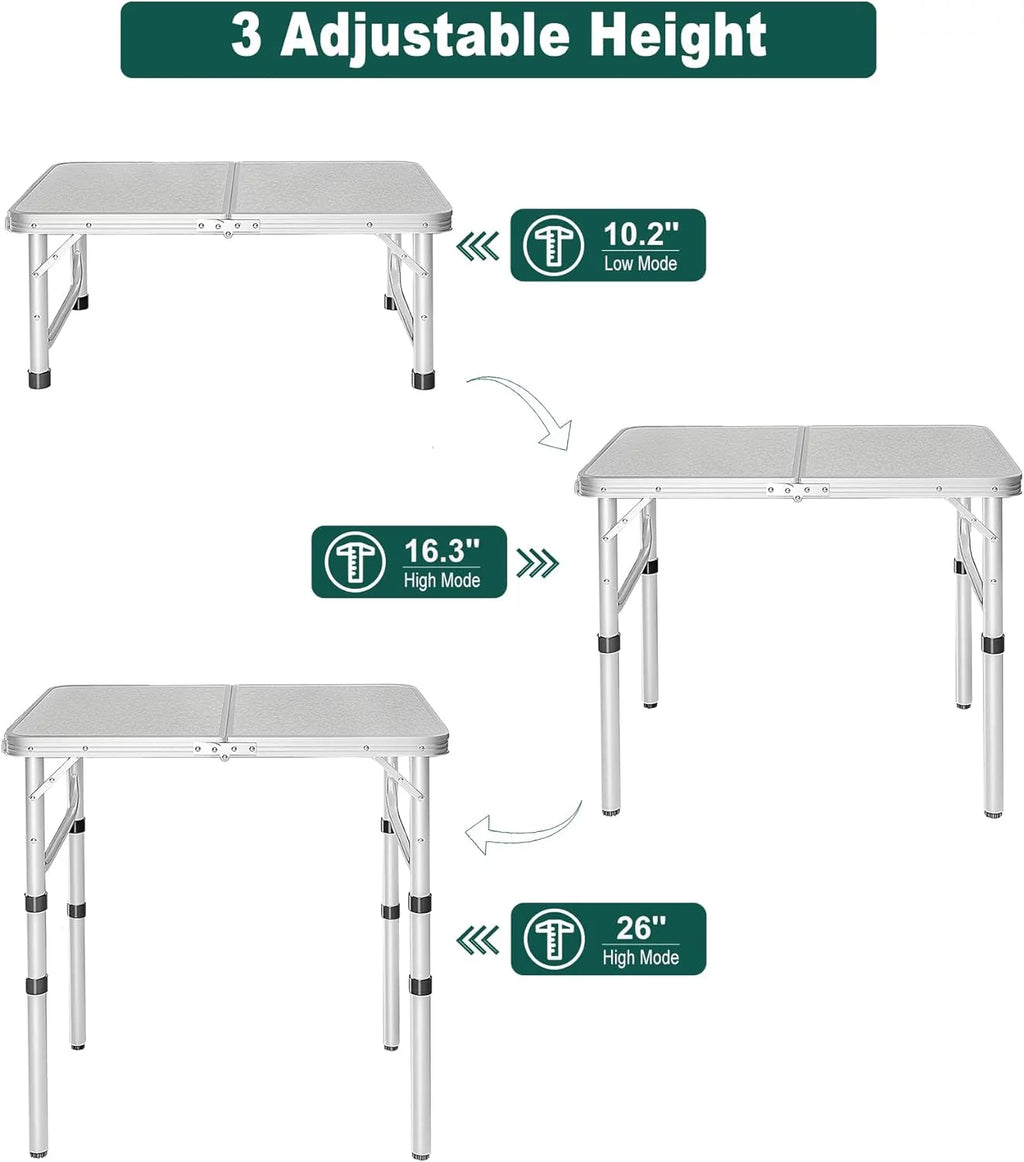 Small Aluminum Folding Camping Table S4502