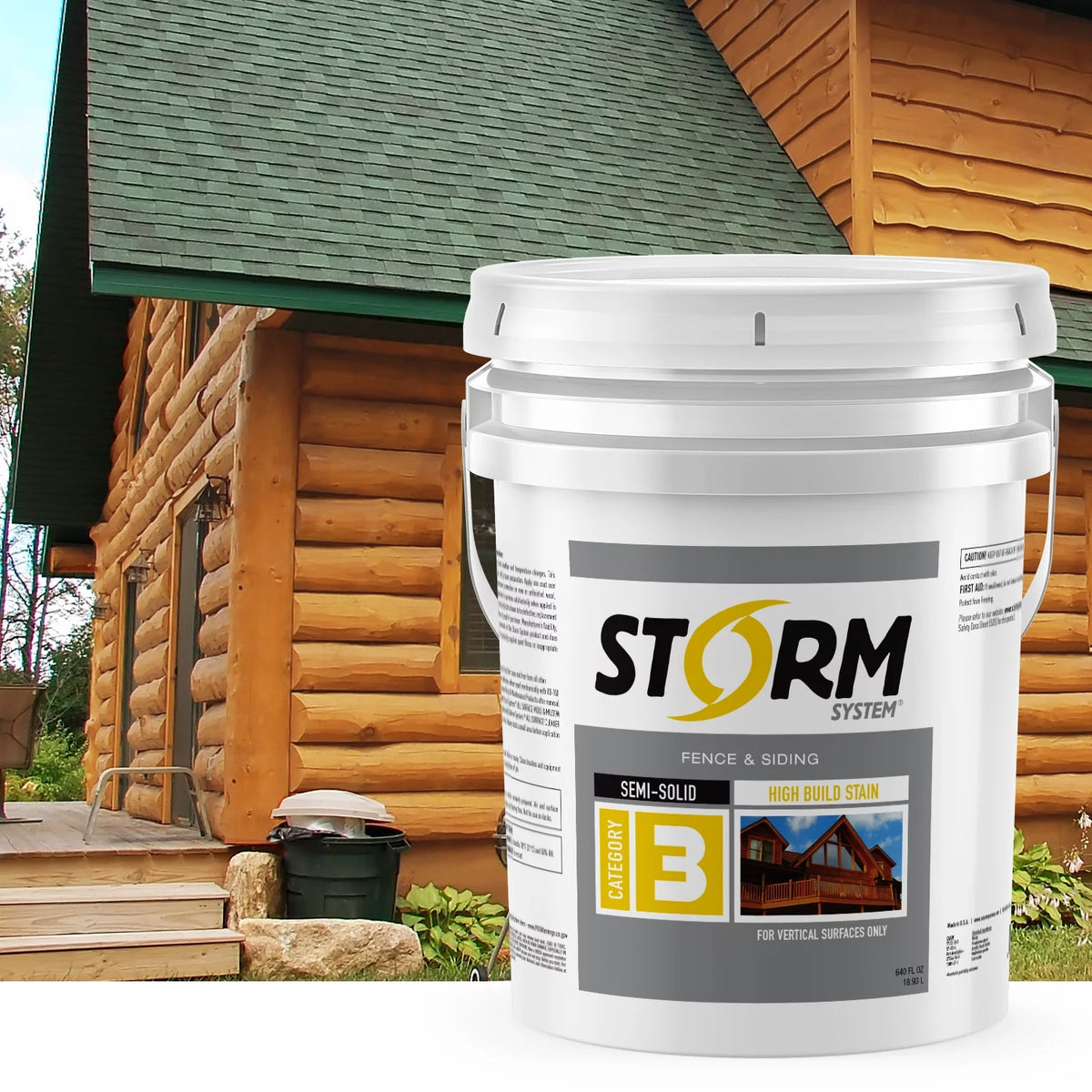 Semi-Transparent Log & Siding Stain + Sealer Teak 1 Gallon Z6802