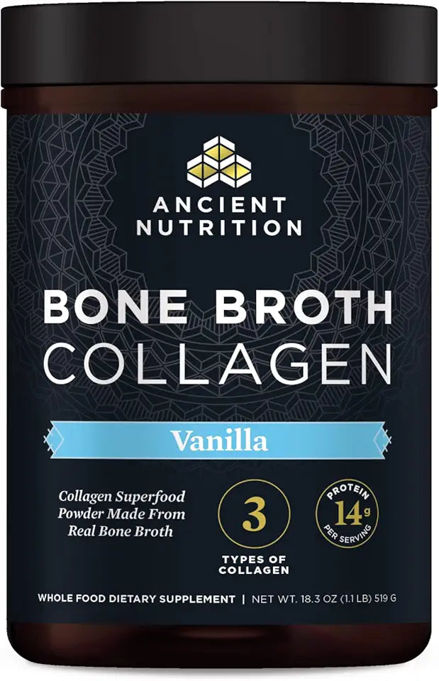 Vanilla Hydrolyzed Multi Collagen Peptides Powder, 30 Servings, 18.3oz Y189498