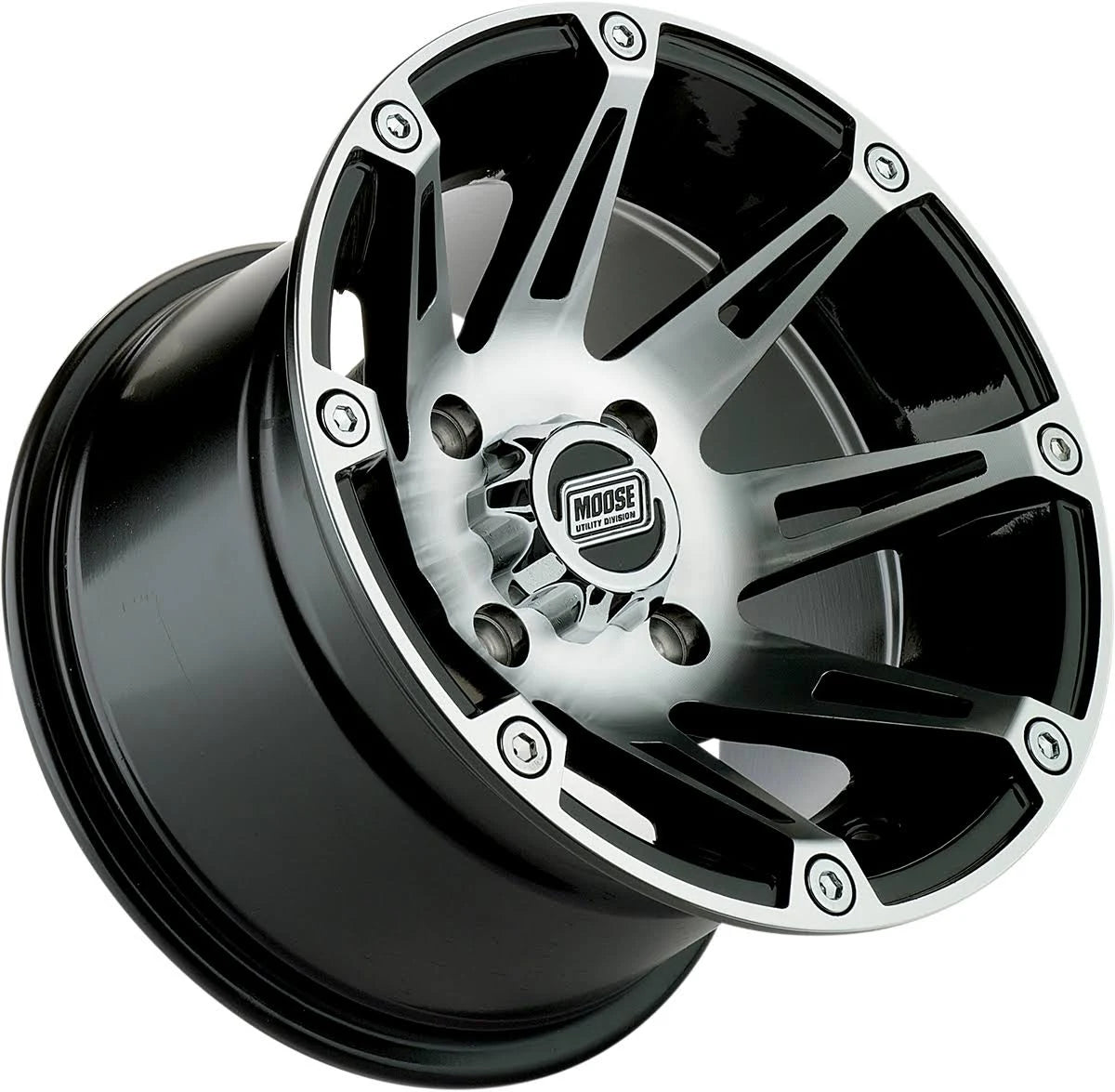 Machined Black 12x8 Wheel Y880229