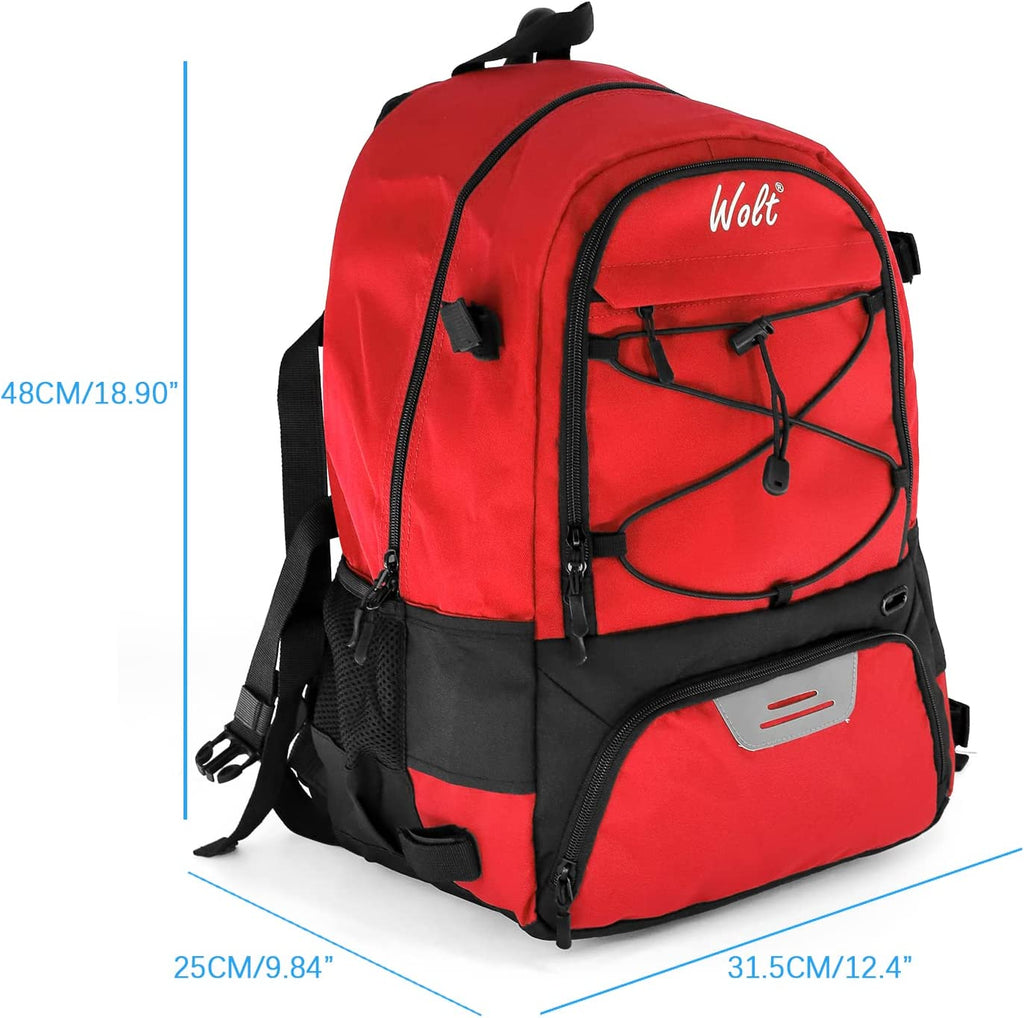 Turf Lacrosse Backpack Bag with Two Stick Holders and Cleats Shoe Compartment Z327479