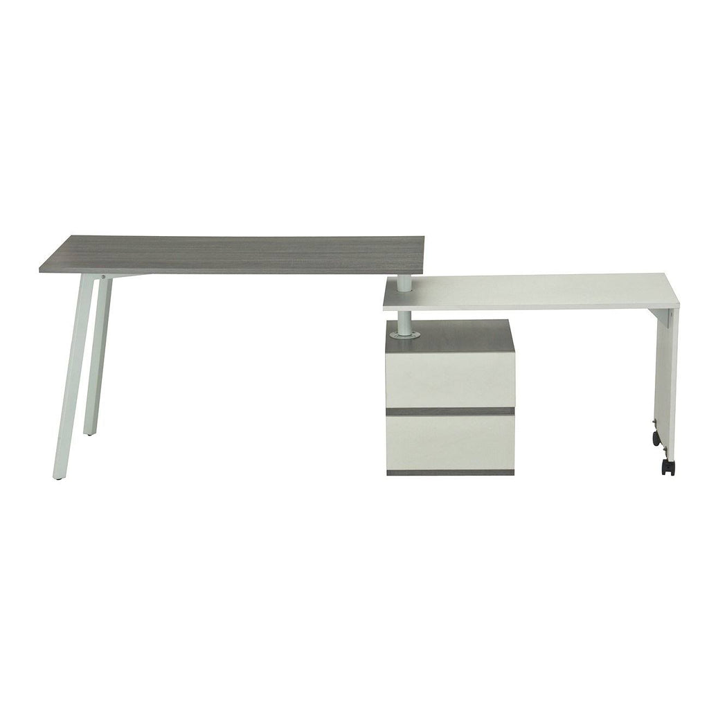 Gray Rotating Multi-Positional Desk N921