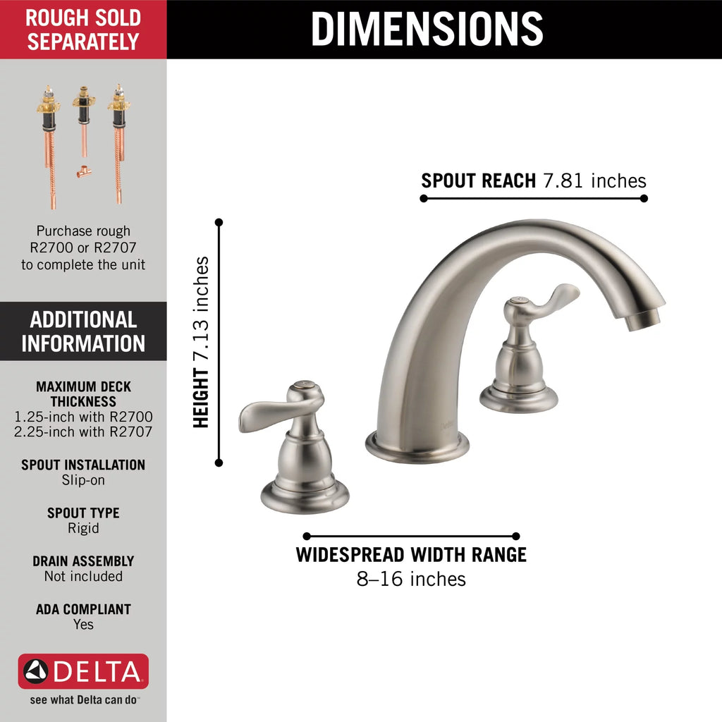 Roman Tub Trim in Stainless Y620597
