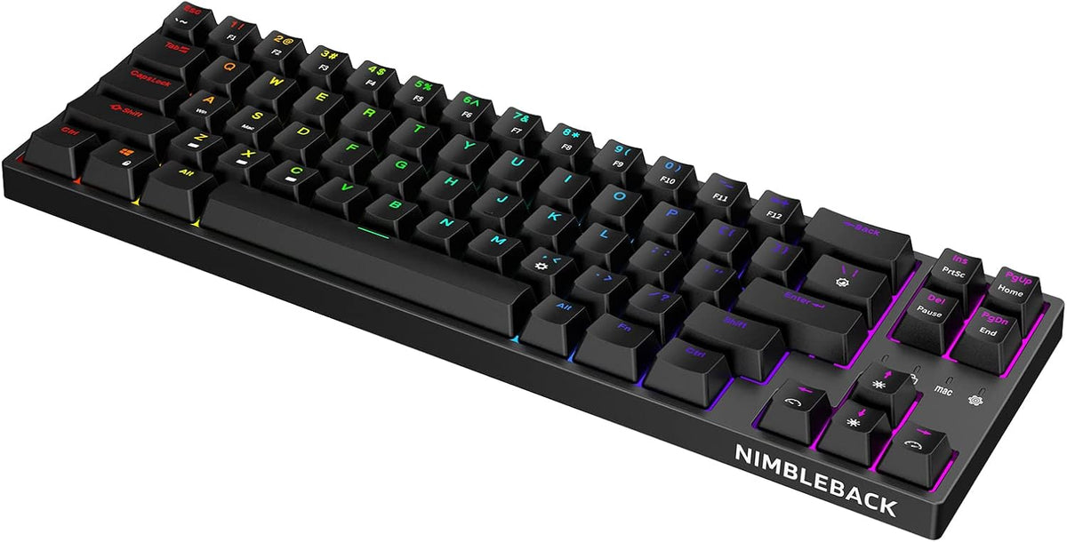 White 68 Keys RGB Backlit Mechanical Keyboard V2882