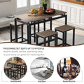 5-Piece Dark Brown Bar Table and Chairs Set B17729