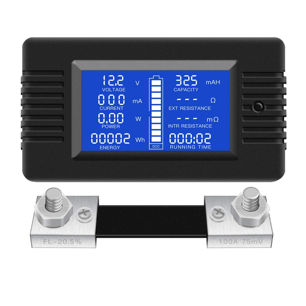 0-200V 0-100A LCD Digital Multimeter Voltmeter Ammeter M612875